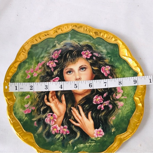 1982 Plate Symphony of Roses Collection Wild Irish Rose by Pickard Signed - Picture 5 of 6